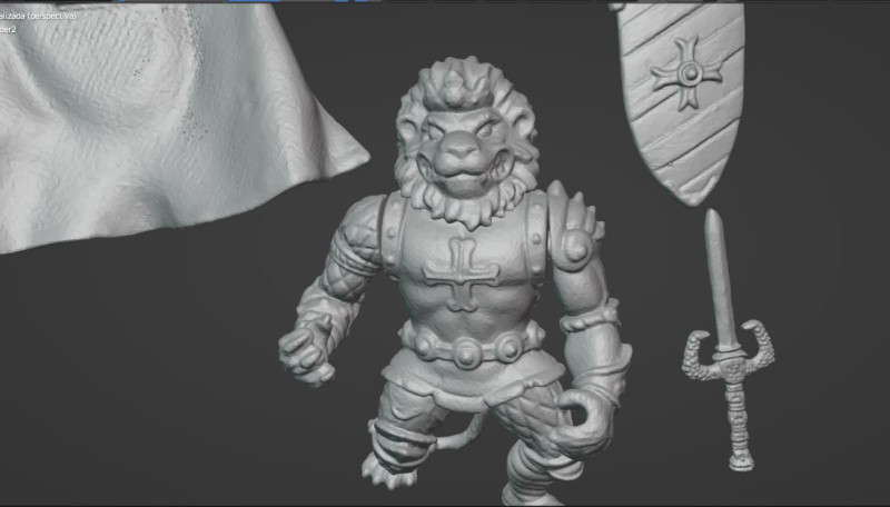 TMNT LIONKING HEART VINTAGE 3D 프린트 모델 .c4d .max .obj .3ds .fbx .stl .blend 