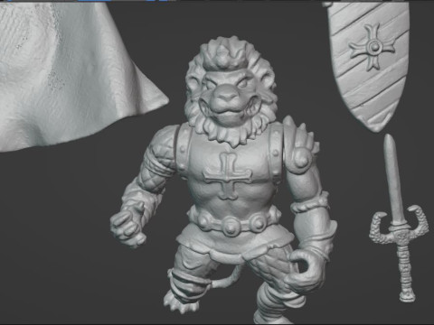 TMNT LIONKING HEART VINTAGE 3D Принт Модель