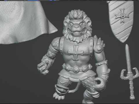 TMNT LIONKING HEART VINTAGE 3D 프린트 모델