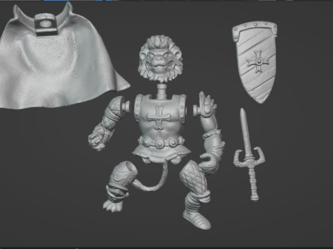 TMNT LIONKING HEART VINTAGE 3D 프린트 모델