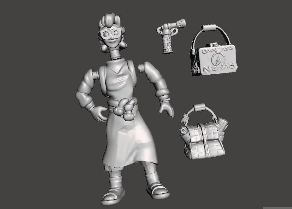 TMNT IRMA VINTAGE 3D Model .c4d .max .obj .3ds .fbx .stl .blend 