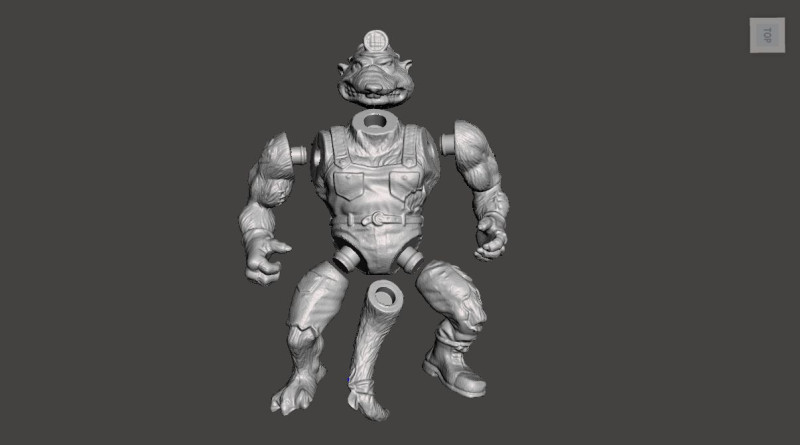 DIRTBAG TMNT VINTAGE 3D प्रिंट मॉडल .c4d .max .obj .3ds .fbx .stl .blend 