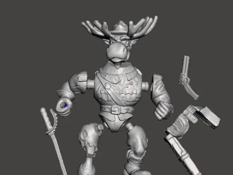 TMNT MONTY MOOSE VINTAGE 3D Print Model