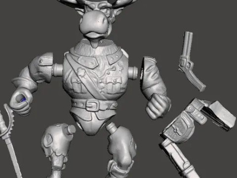 TMNT MONTY MOOSE VINTAGE 3Dプリントモデル