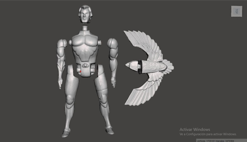 SILVER HAWK QUICK SILVER 3Dプリントモデル .c4d .max .obj .3ds .fbx .stl .blend 