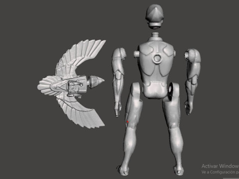 SILVER HAWK QUICK SILVER 3Dプリントモデル