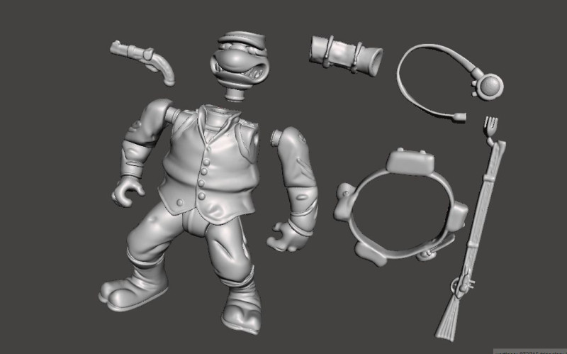 TMNT RAPHAEL YANKEE 3D-Druckmodell .c4d .max .obj .3ds .fbx .stl .blend 