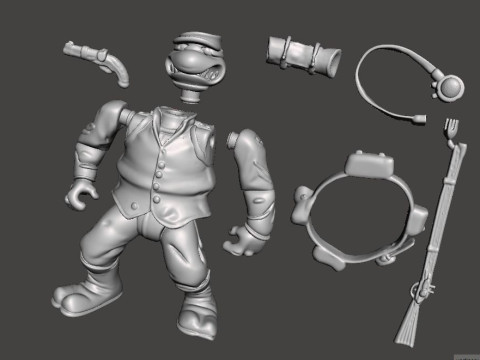 TMNT RAPHAEL YANKEE 3D-Druckmodell