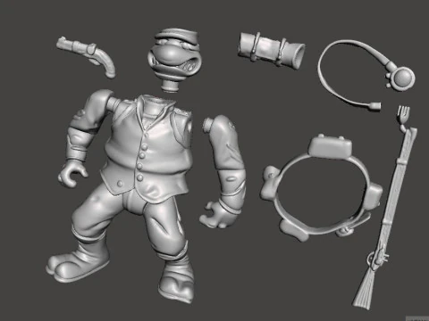 TMNT RAPHAEL YANKEE 3D Print Model