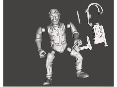 TMNT VERNON VINTAGE 3D 打印模型