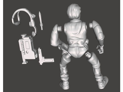 TMNT VERNON VINTAGE 3Dプリントモデル