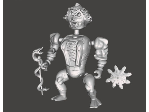 SNAKE FACE MOTU HE-MAN VINTAGE 3D-printmodel