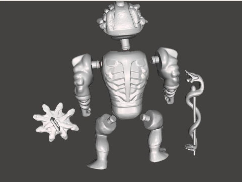 SNAKE FACE MOTU HE-MAN VINTAGE 3D Принт Модель