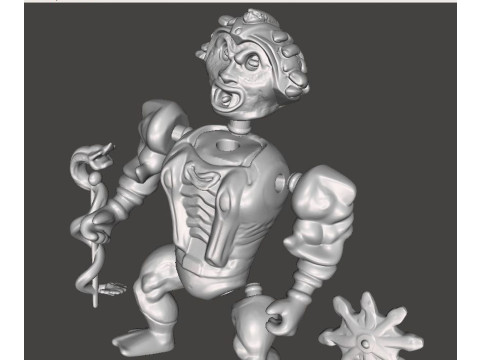 SNAKE FACE MOTU HE-MAN VINTAGE 3D Принт Модель
