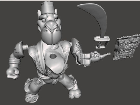 Tmnt sandstorm vintage 3D 프린트 모델