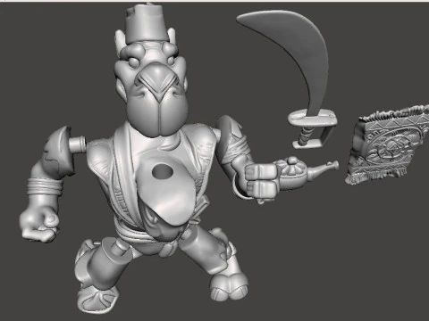 Tmnt sandstorm vintage 3D Print Model