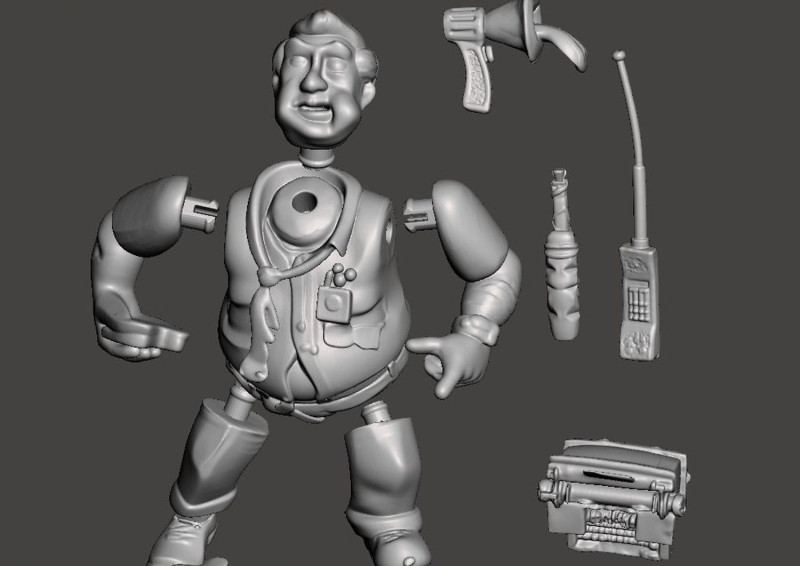 TMNT BURNE Model Cetak 3D .c4d .max .obj .3ds .fbx .stl .blend 