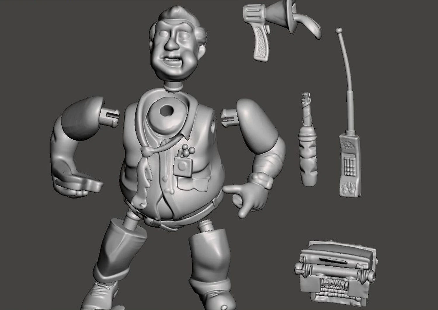 TMNT バーン 3Dプリントモデル .c4d .max .obj .3ds .fbx .stl .blend 