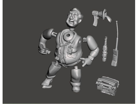 TMNT BURNE Model Cetak 3D