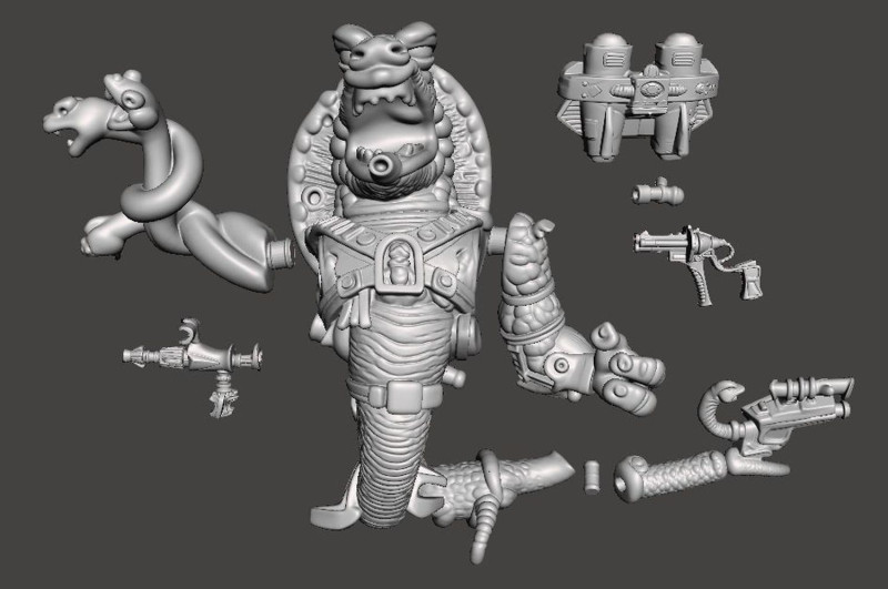 TMNT 스케일 테일 3D 프린트 모델 .c4d .max .obj .3ds .fbx .stl .blend 