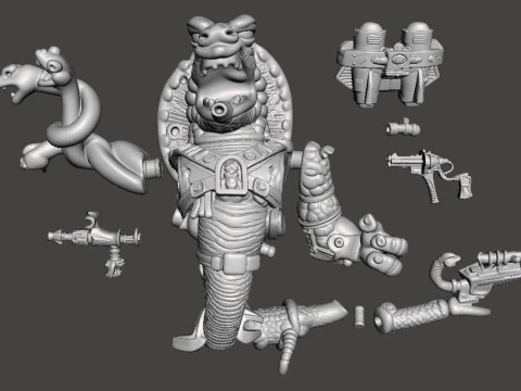 CODA IN SCALA TMNT Modello di stampa 3D