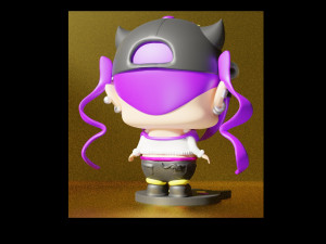 tokoyami towa towa sama chibi version style of namiorii Modello di stampa 3D