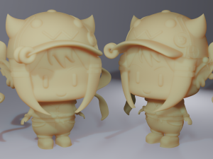 tokoyami towa towa sama chibi version style of namiorii Modello di stampa 3D