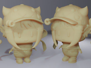 tokoyami towa towa sama chibi version style of namiorii 3D Print Model