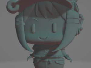 tokoyami towa towa sama chibi version style of namiorii 3D Print Model