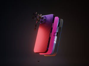 3d phone model with animation 3D Model