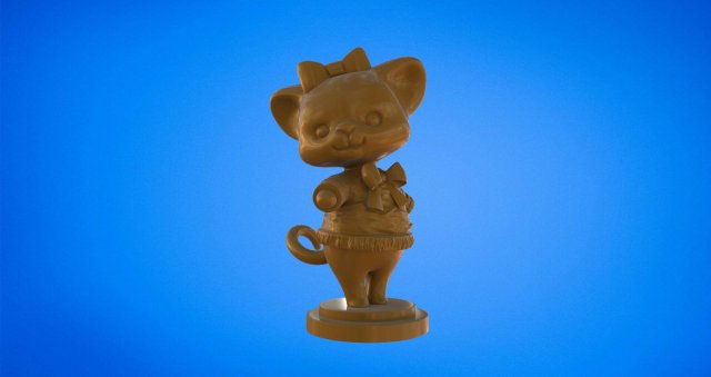Cat 3D 프린트 모델 .c4d .max .obj .3ds .fbx .stl .blend
