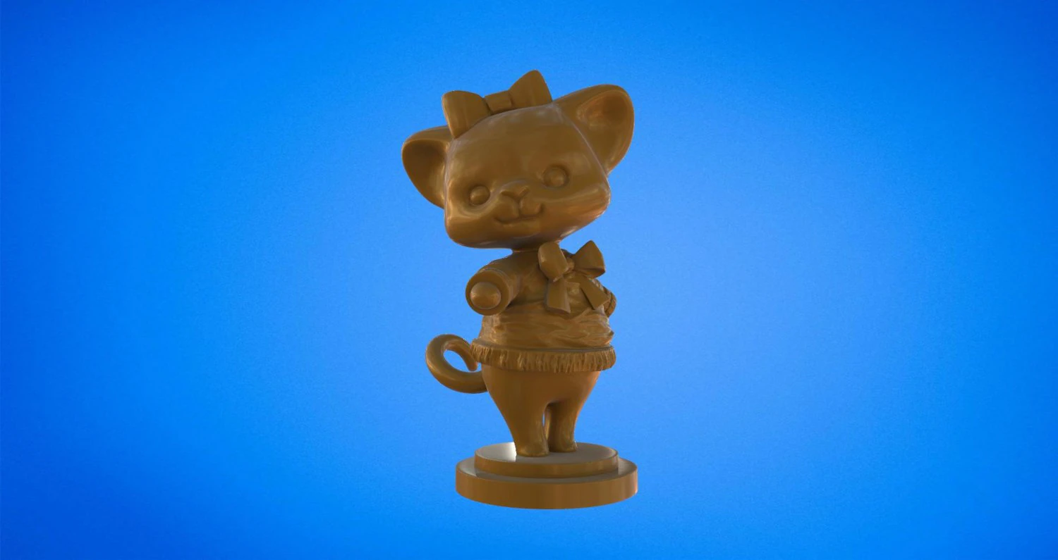 Cat 3D Print Model .c4d .max .obj .3ds .fbx .stl .blend