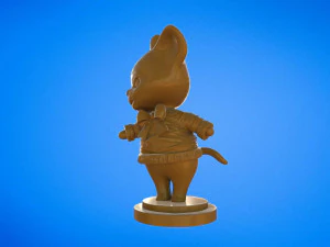 Cat 3D Print Model