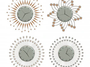 wall clock set 3D Model