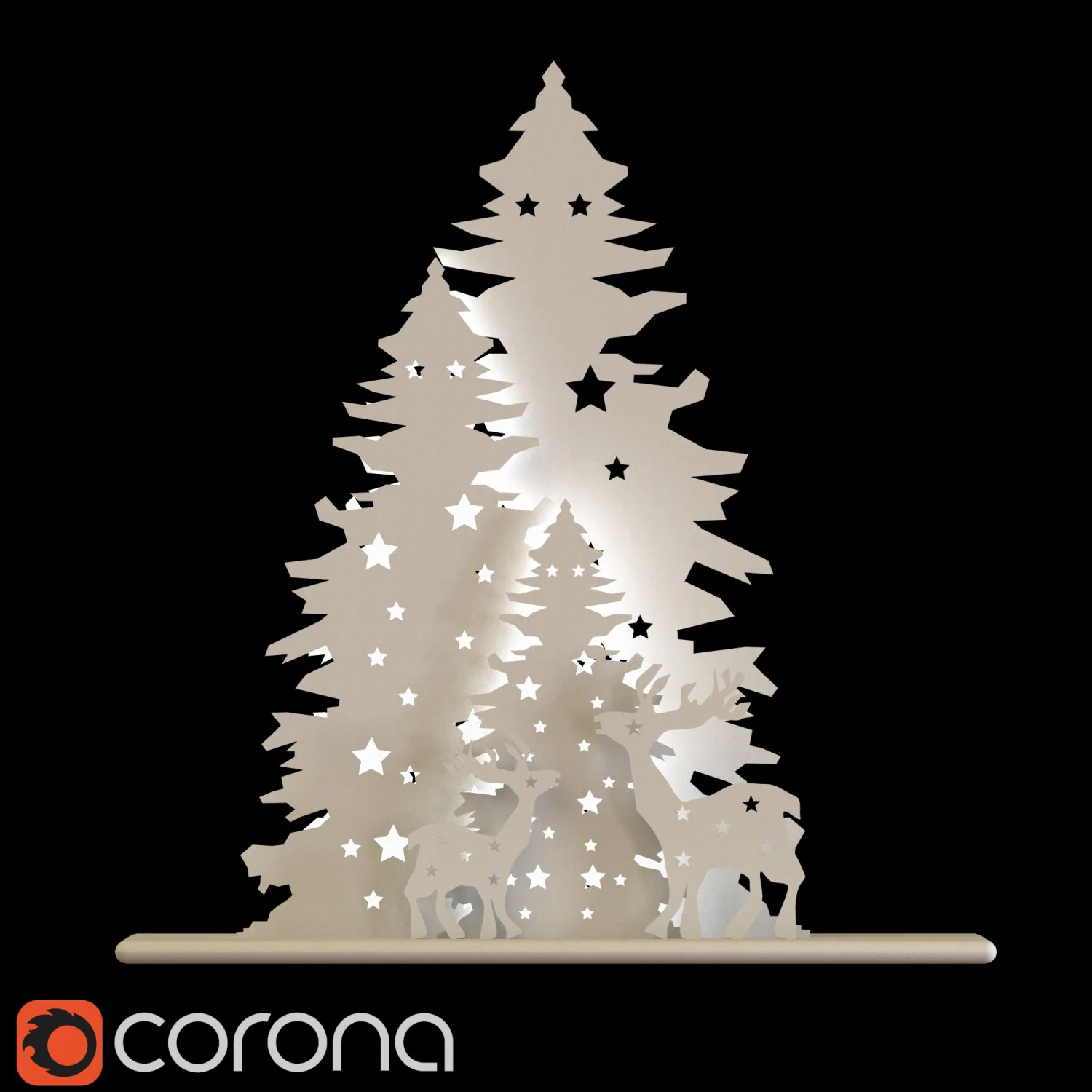 クリスマスの飾り 3Dモデル .c4d .max .obj .3ds .fbx .stl .blend 