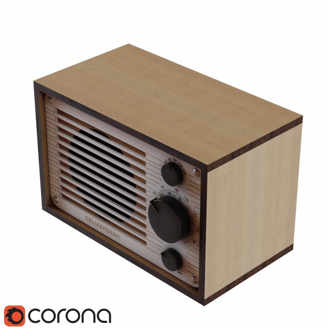 radio 3D 모델 .c4d .max .obj .3ds .fbx .stl .blend 