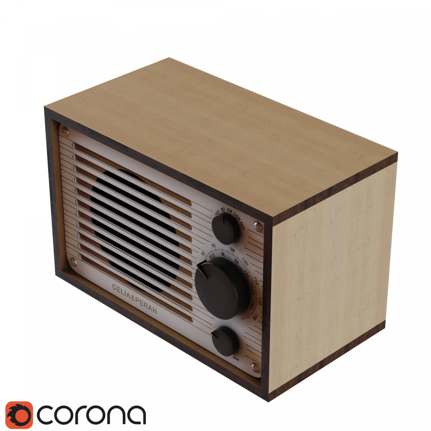radio 3D Model .c4d .max .obj .3ds .fbx .stl .blend 