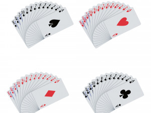 playing cards Modèle 3D