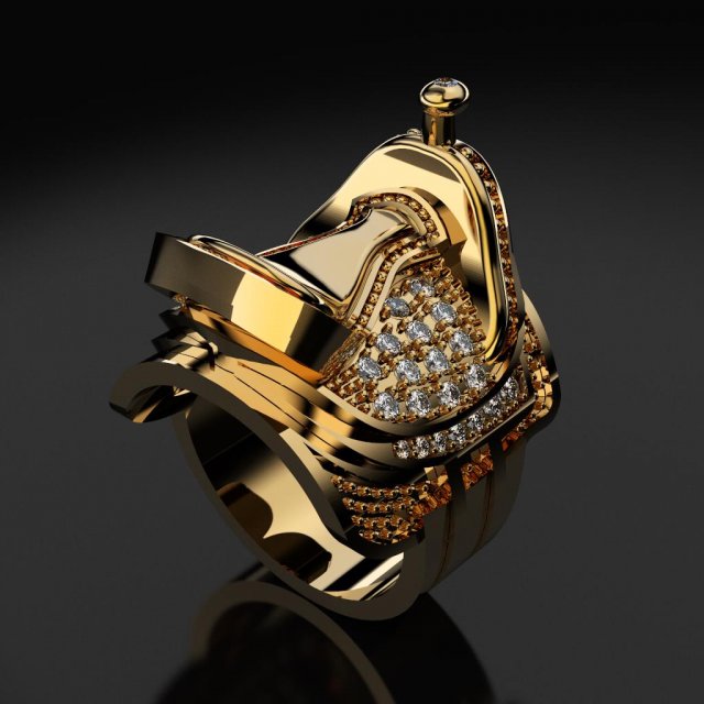Horse saddle top ring
