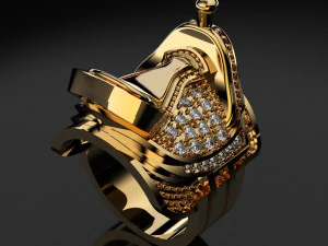 말 안장 반지 3D 프린트 모델 3D 프린트 모델