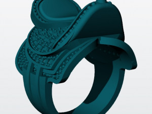 horse saddle ring 3d print model 3D Print Model