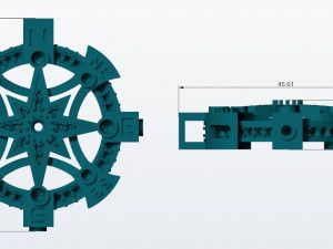 compass rose pendant 3d print model 3D Baskı Modeli