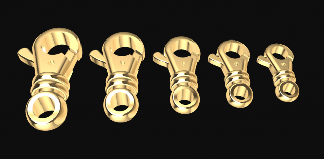 jewelry locks for chains and bracelets 3d print model 3D 打印模型 .c4d .max .obj .3ds .fbx .stl .blend 