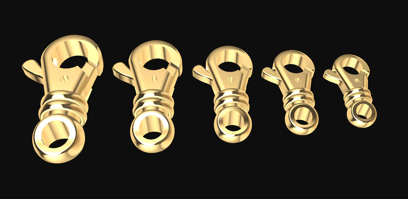 jewelry locks for chains and bracelets 3d print model 3D Print Model .c4d .max .obj .3ds .fbx .stl .blend 