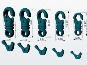 jewelry locks for chains and bracelets 3d print model 3D Print Model