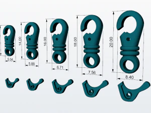 jewelry locks for chains and bracelets 3d print model 3D Print Model