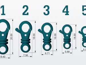 jewelry locks for chains and bracelets 3d print model 3D Print Model