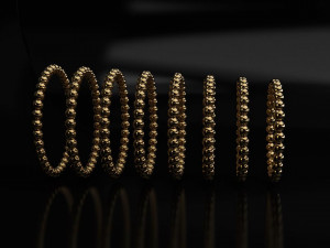 balls ring - 8 sizes 3d print model 3D 프린트 모델