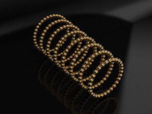 balls ring - 8 sizes 3d print model 3D 프린트 모델
