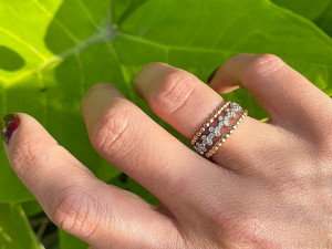 balls ring - 8 sizes 3d print model 3D 프린트 모델